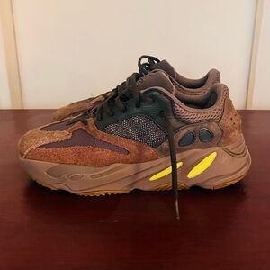 Yeezy Brown and Yellow Sneakers
